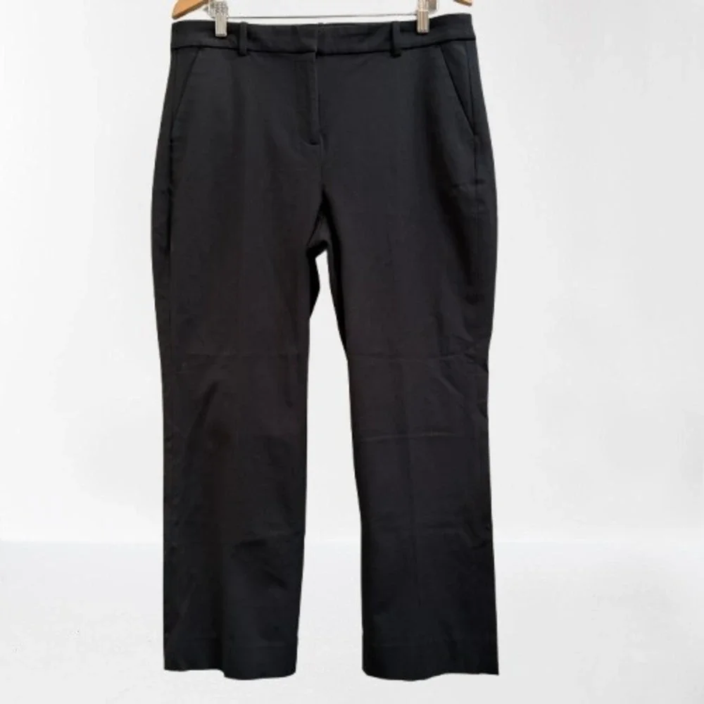J. Crew Kallie Pants Women's Straight Leg Black Size 14